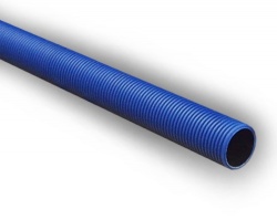 150mm Blue Twinwall Duct x 6m S/S
